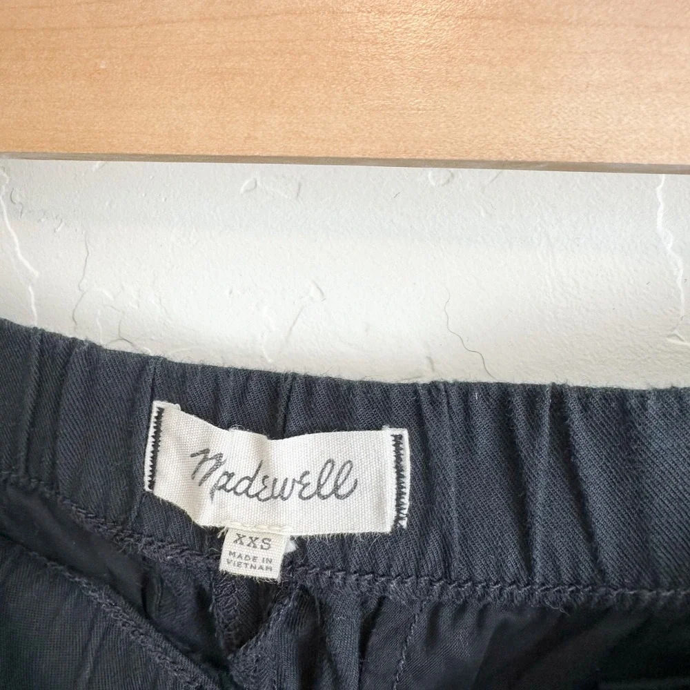 Madewell‎ | Cotton Viscose Pull-On Casual Lounge Shorts in Almost Black